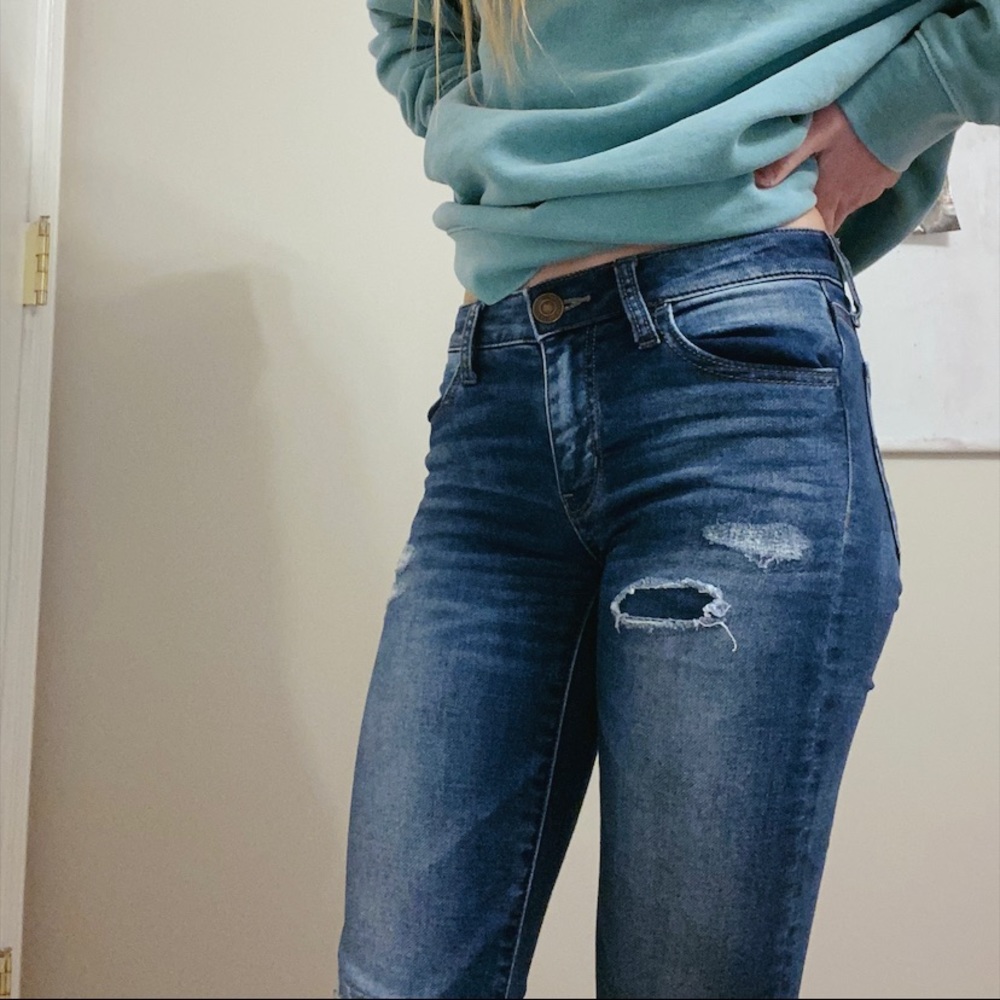Long American eagle jeans double zero.